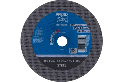 Disco de corte estacionario PFERD T 250x1,8x32 mm «semiduro» HD STEEL para acero 100 m/s 1