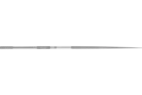 precision needle file round 140mm Swiss cut 2, medium-fine 1