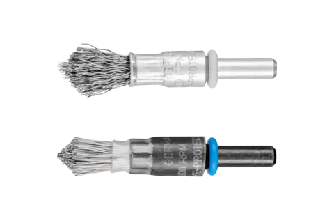 End brushes crimped tapered, shank-mounted 1