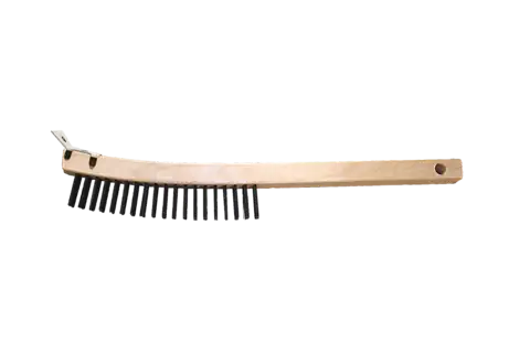 Brosses à main, lisses arquées, bois dur, avec grattoir