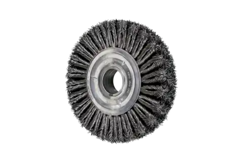 Wheel brushes knotted, full cable CT pipeline cleaning, with hole