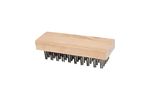 Block brushes crimped, flat wire, manual use