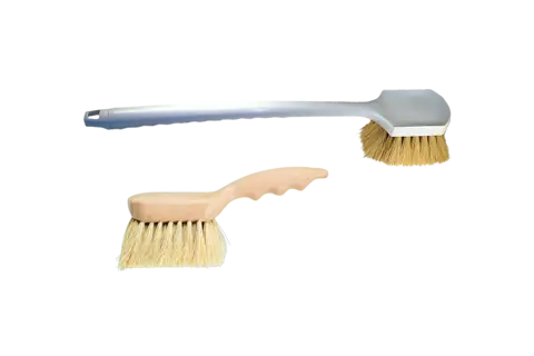 Cleaning brushes crimped fenders, manual use