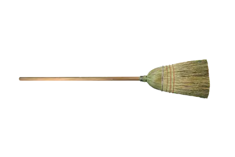 Broom crimped straw broom, manual use