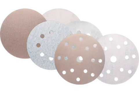 Velcro-backed abrasive discs paper