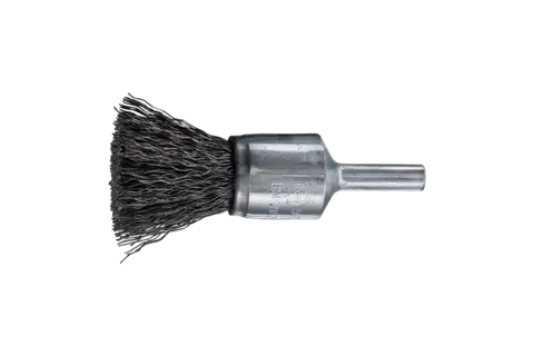 End brushes crimped, universal, shank-mounted