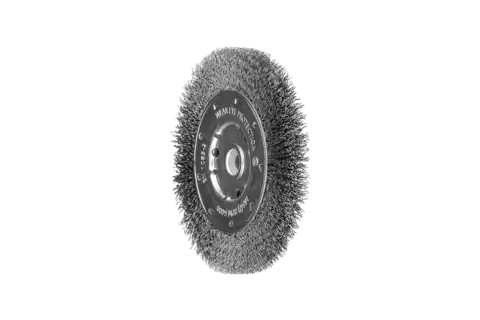 Wheel brushes crimped slim, universal, with hole