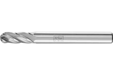 Tungsten carbide high-performance burr ALU cylindrical with radius end WRC dia. 6.35x15.9mm shank dia. 6.35mm for aluminium/non-ferrous metals