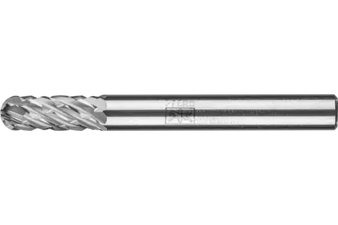 Tungsten carbide high-performance burr ALLROUND cylindrical with radius end WRC dia. 6.35x15.9mm shank dia. 6.35mm universal coarse