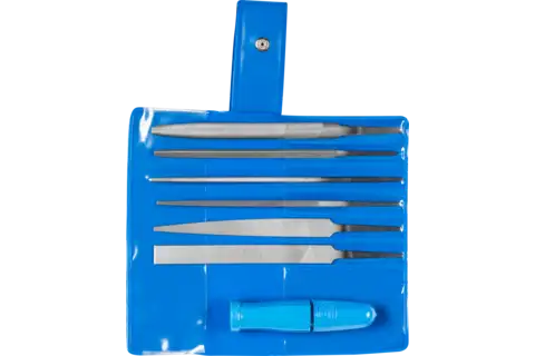 key file set with quick-mounting handle 7-piece 100mm cut 2 for delicate filing 1