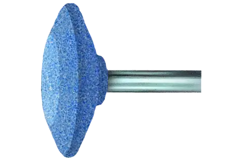 Vitrified Mounted Point, TOUGH, 1-5/8" x 3/8,46 Grit,A36,Ceramic Oxide,1/4"Shank