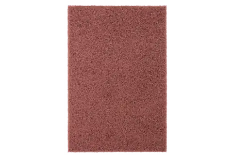 Éponges de ponçage en non-tissé POLINOX PVSK Maroon 154x224 mm, corindon, A180 pour ponçage fin et finition 1