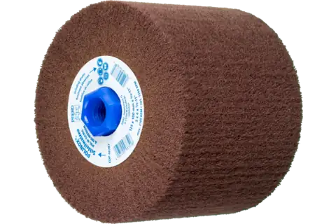 Rouleau abrasif en non-tissé POLINOX PNL Ø 125x100 mm, filetage 5/8-11, A180 pour ponçage fin et finition 1