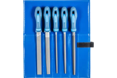 machinist's file set WR 5-piece in plastic pouch 200mm cut 3 for precision processing and finishing 1