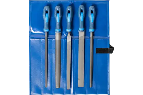 machinist's file set WR 5-piece in plastic pouch 250mm cut 3 for precision processing and finishing 1