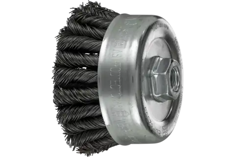 COMBITWIST® Knot Wire Cup Brush 4" Dia. .023 CS 5/8-11" Thread 2