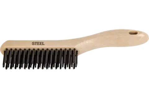 Brosse à main avec monture en plastique et poignée courbée, HBU, 4 rangées, fil d’acier Ø 0,30 mm, utilisation universelle 1