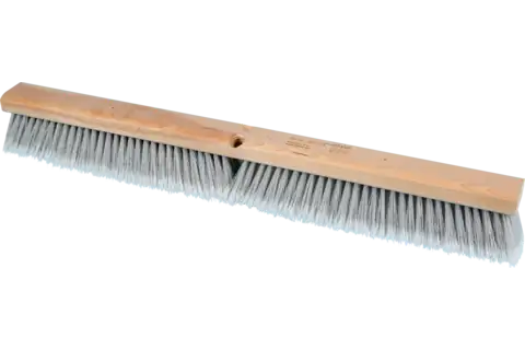 Balai pour balayage fin 762x76 mm, poils en plastique argenté, fendus 1