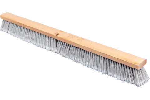 Balai pour balayage fin 914x76 mm, poils en plastique argenté, fendus 1