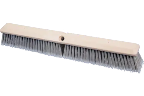 Broom Head - Fine Sweep 24" Flagged Silver Plastic Fill 3" Trim 1