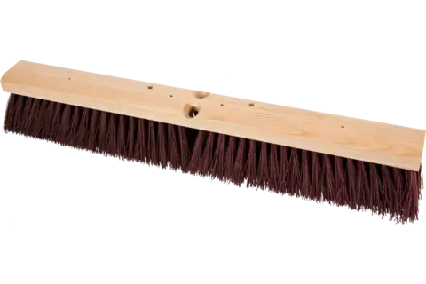 Broom Head - Coarse Sweep 24" Maroon Synthetic Fill 3" Trim 1