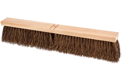 Contractor Broom Head - Coarse Sweep 24" Brown Palmyra Fill 4" Trim 1