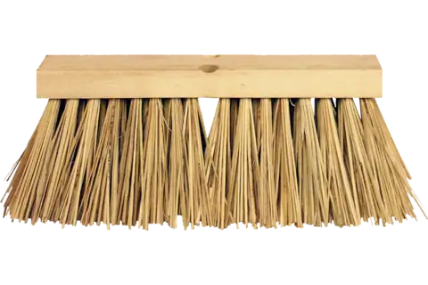 Contractor Broom Head - Coarse Sweep 24" Brown Poly Fill 3" Trim 1