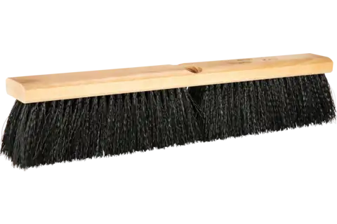 Balai pour balayage difficile 457x100 mm, poils rigides en polypropylène noir 1