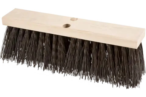 Heavy Duty Street Broom Head 18" Brown Plastic Fill 5-1/4" Trim 1