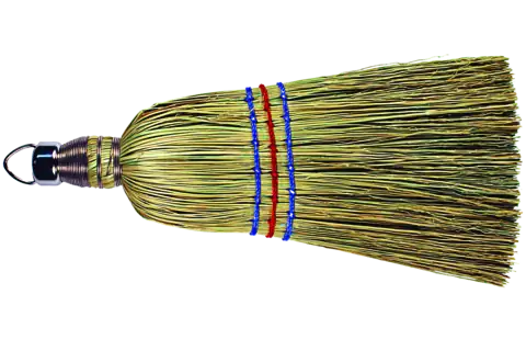 Whisk Broom 10" Corn Fiber Fill Wooden Handle 1