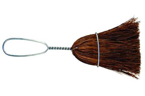 Whisk Broom 10" Palmyra Fill Wire Loop Handle 1