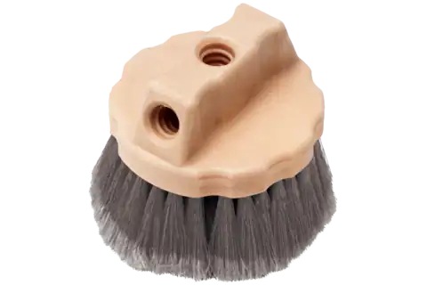 Circular Window Brush 4-1/2" Flagged Synthetic Fill 1/2" Trim 1