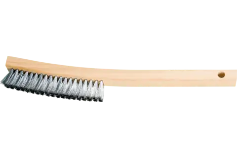 Brosse à main à poignée longue, HBU, 3 rangées, fil d’acier, utilisation universelle 1