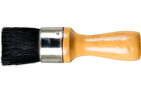 Stencil Brush 1-1/2" Dia. Black China Bristle Wooden Handle 1