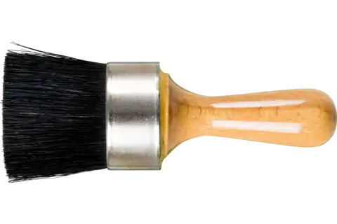 Stencilling brush round size 12 dia. 50 mm black boar bristle 1