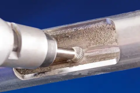 Hardmetalen hoogrendementsstiftfrees MICRO kogelvorm KUD Ø 12x10 mm stift-Ø 6 mm fijnbewerking 2