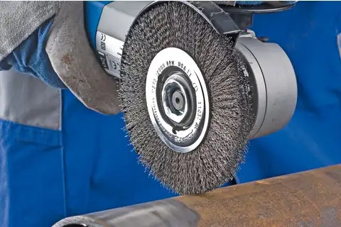 Wheel brush crimped RBU dia. 115x12 mm M14 steel wire dia. 0.30 angle grinders 3