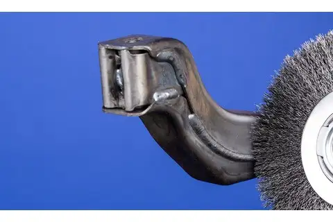 wheel brush wide crimped RBU dia. 150x25xvariable hole stainless steel wire dia. 0.30 bench grinder 3