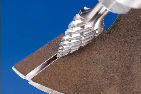 Hardmetalen hoogrendementsstiftfrees STEEL spitse boogvorm SPG Ø 06x18 mm stift-Ø 6 mm voor staal 2