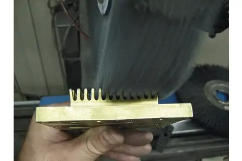 COMPOSITE wheel brush RBUP dia. 200x25x50.8 mm hole SiC filament dia. 1.10 mm grit 80 stationary 3
