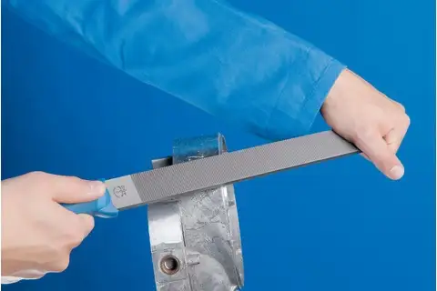 Lima de metal blando plana paralela 250 mm corte 0 para mecanizado de metal blando y plástico 3