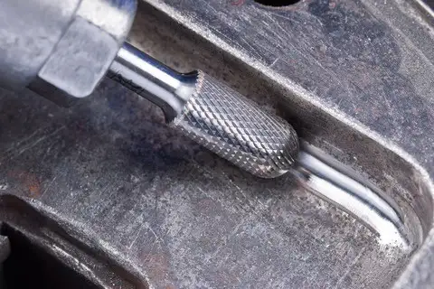 Fresa metallo duro per uso professionale MICRO cilindrica con testa a sfera WCR Ø 10x20 mm, gambo Ø 6 mm finitura 2