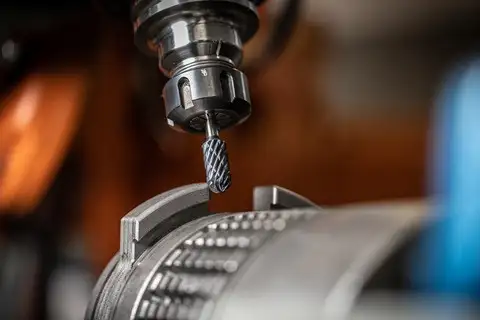 Fresa metallo duro per uso professionale STEEL cilindrica con testa a sfera WCR Ø 12x25 mm, gambo Ø 6 mm HICOAT acciaio 2
