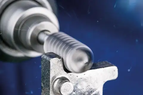 Fresa metallo duro per uso professionale cilindrica con testa a sfera WCR Ø 12x25 mm, gambo Ø 6 mm TITANIUM per titanio 2