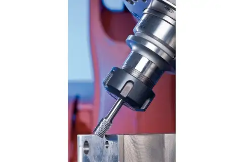Hardmetalen stiftfrees cilinder ZYAS met kopvertanding Ø 12x25 mm stift-Ø 6 mm Z4 universeel middel-fijn 3