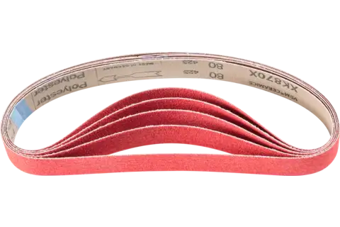 ceramic oxide grain abrasive belt BA 30x610mm CO-COOL80 for grinding stainless steel with a pipe belt grinder 1