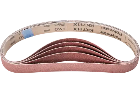 Bande abrasive à grain corindon BA 30x610 mm, A60 pour application universelle avec ponceuse à bande spéciale tube 1