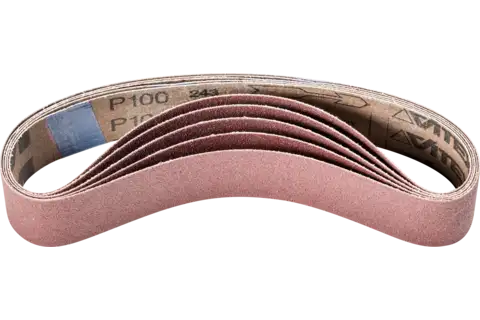 aluminium oxide abrasive belt BA 35x450mm A100 for general use with a pipe belt grinder 1