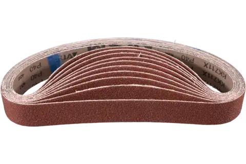 Aluminium oxide abrasive belt BA 40x760 mm A40 for general use with a pipe belt grinder 1