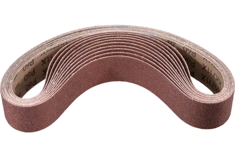 Bande abrasive à grain corindon BA 40x760 mm, A60 pour application universelle avec ponceuse à bande spéciale tube 1